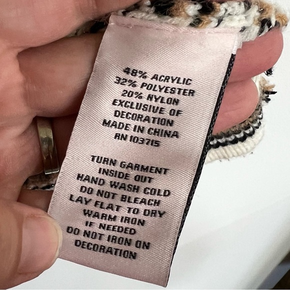 Nanette Lepore Tweed Knit Cardigan Sweater - Picture 12 of 12